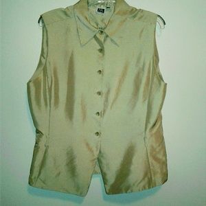 Anne Klein tan top sz. 14